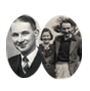 Sr George William Ormerod Junior, seu irmão Robert Ormerod e sua esposa Eunice